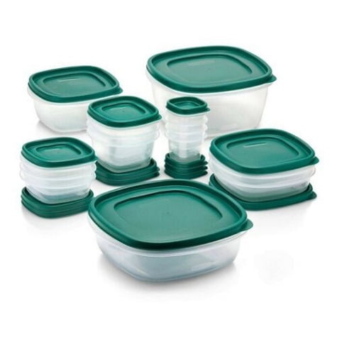 NEW RUBBERMAID 30pc Food Storage Container Set with Easy Find Lids Forest Green NEW RUBBERMAID 30pc Food Storage Container Set with Easy Find Lids Forest Green
